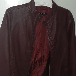 Baccini leather jacket